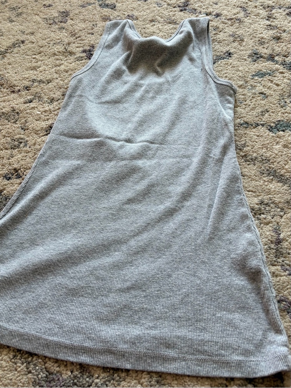 3/$25!!! Y2K Grey Rhinestone Argyle Ribbed Racerback Tank - Picture 4 of 6